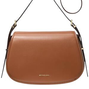 Michael Kors Brown Leather Shoulder Bag